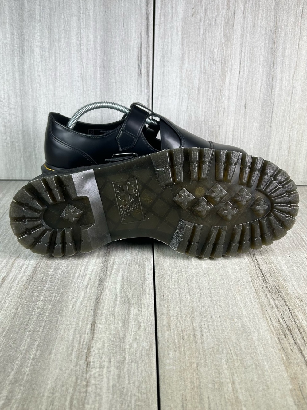 Dr. Martens Docs Bethan Smooth Black Leather Mary Jane Platform Women’s Size 11 - Picture 9 of 11